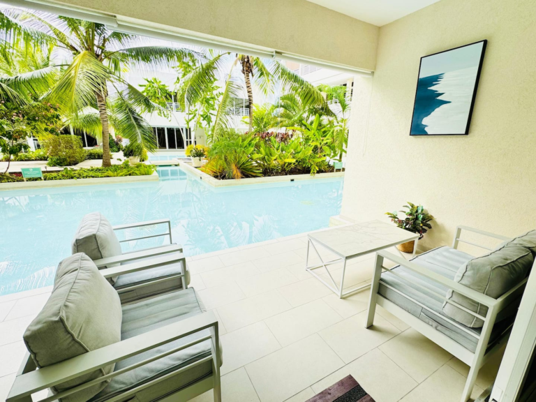 Harmony Hall Green poolside condo, Oistins, Barbados