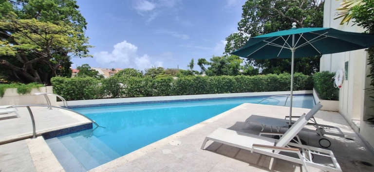 Harmony Hall Green poolside condo, Oistins, Barbados